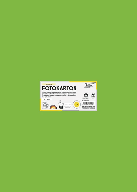 Fotokarton Folia 300gr 50x70cm 55 grasgroen