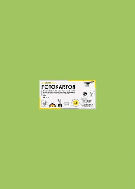 Fotokarton Folia 300gr 50x70cm 51 lichtgroen