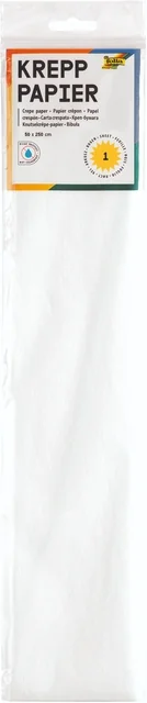 Crêpepapier Folia 50x250cm 10vel 100 wit