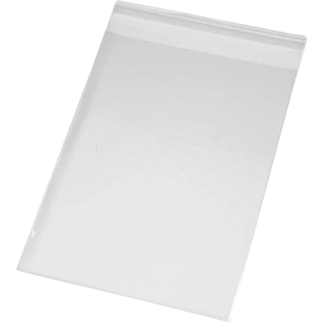 Cellofaanzak Creativ Company 17.3x12.3cm 25 micron met plakstrip 200st