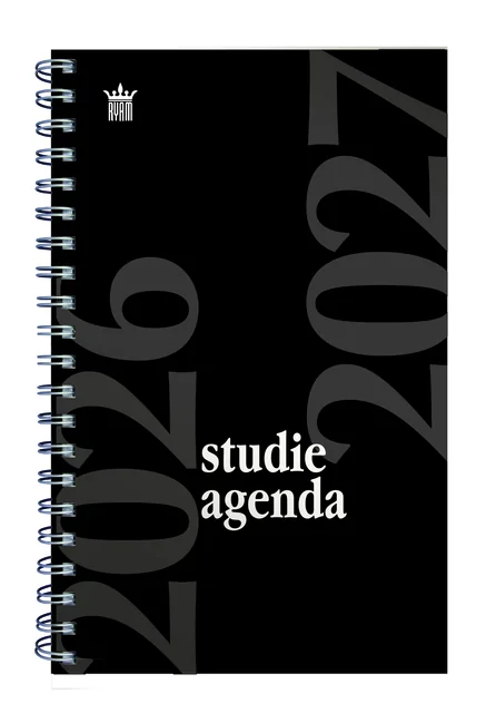 Schoolagenda 2026-2027 Ryam Studie 7dagen/2pagina's spiraal zwart