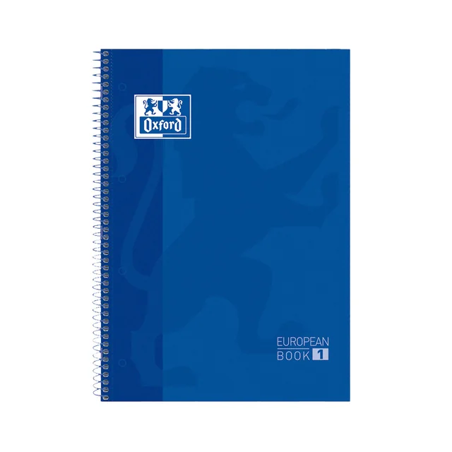 Notitieboek Oxford Classic Europeanbook A4+ 4-gaats lijn 160pag dblauw