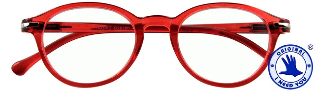 Leesbril I Need You +3.00 dpt Tropic rood