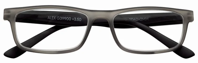 Leesbril I Need You +1.50 dpt Alex antraciet-zwart