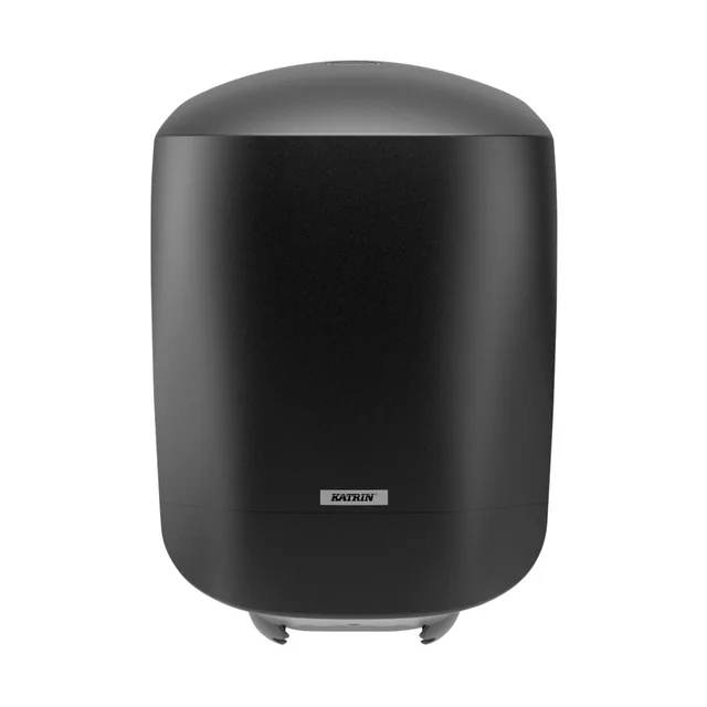 Poetspapierdispenser Katrin medium zwart 82254