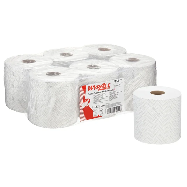 Poetspapier WypAll L10 GeneralClean 1-laags 800 vel wit 7256
