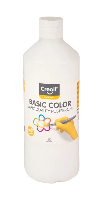 Plakkaatverf Creall basic wit 500ml