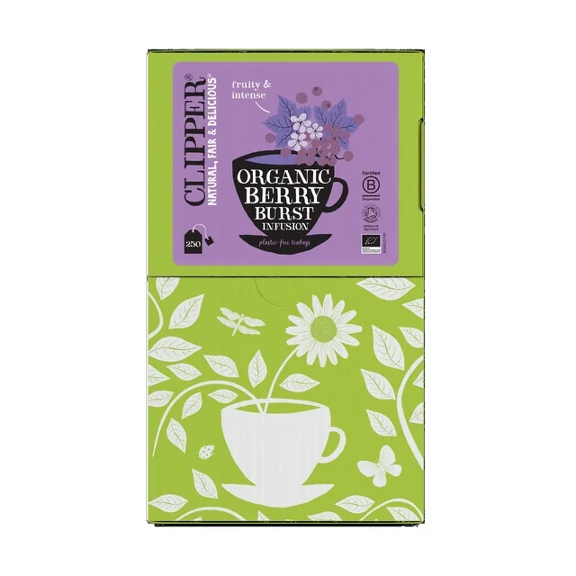 Thee Clipper infusion berry burst  bio 250 zakjes