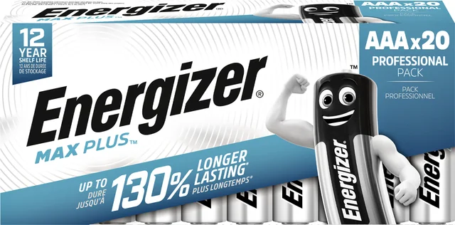 Batterij Energizer Max Plus 20x AAA alkaline