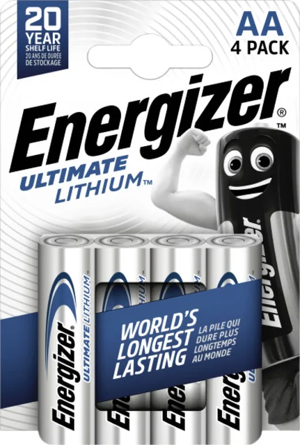 Batterij Energizer Ultimate Lithium 4x AA
