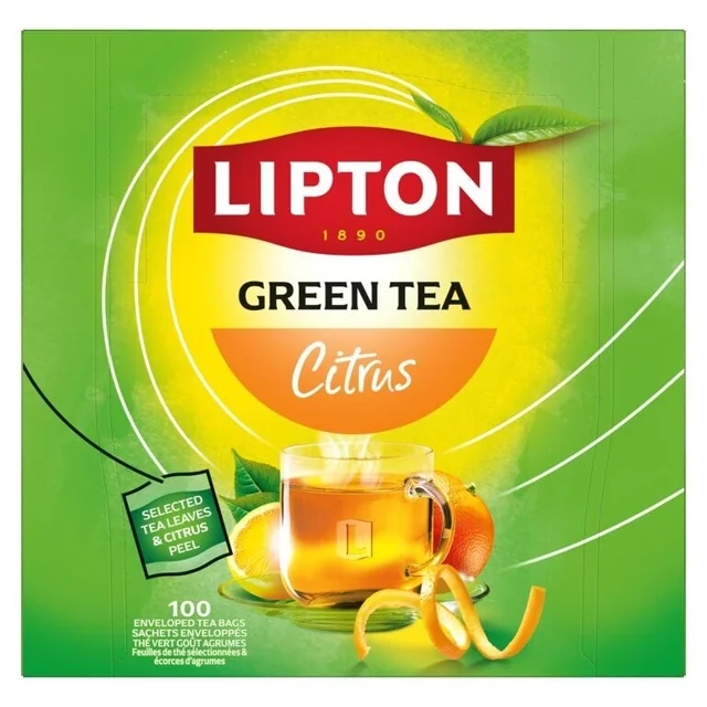 Thee Lipton Balance green tea citrus 100x1.5gr