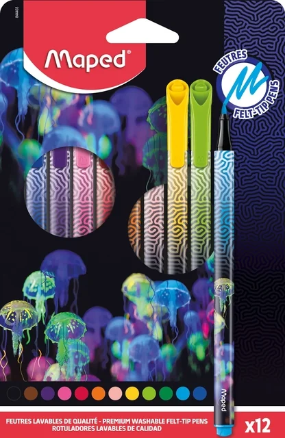 Viltstift Maped Deepsea Paradise set à 12 kleuren