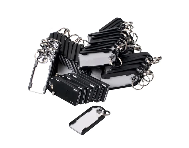 Sleutellabel Pavo Magnettag zwart 50 stuks