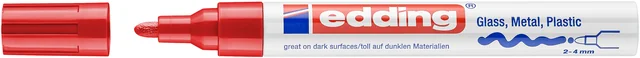 Paintmarker edding 750 op oliebasis 2-4mm creatief rood