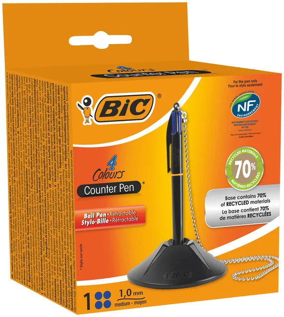 Baliebalpen Bic met ketting medium zwart