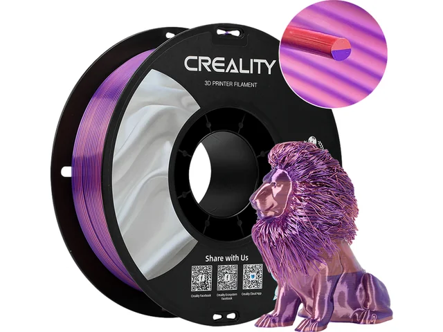 3D Filament Creality PLA 1.75mm Silk roze paars 1kg
