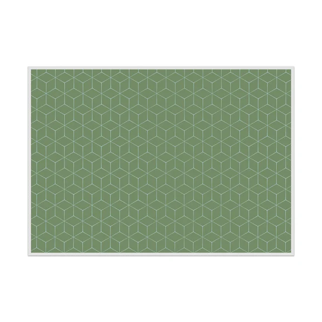 Placemat IEZZY hexagon groen 6 stuks