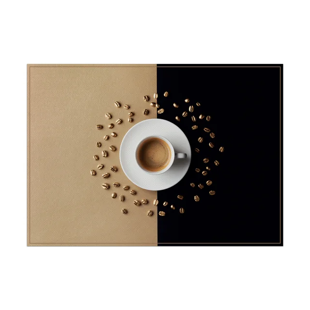 Placemat IEZZY koffiekop bruin 6 stuks