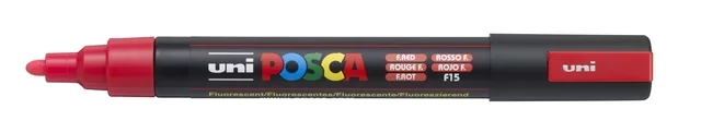 Paintmarker Uni POSCA PC5M medium fluor rood