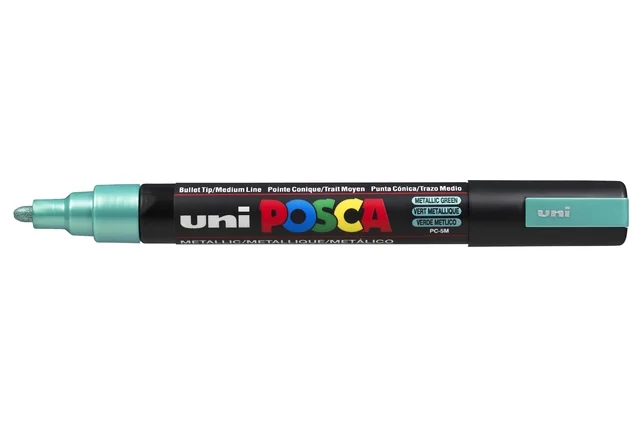 Paintmarker Uni POSCA PC5M medium metallic groen