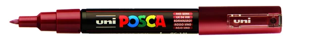Paintmarker Uni POSCA PC1MC extra fijn wijnrood
