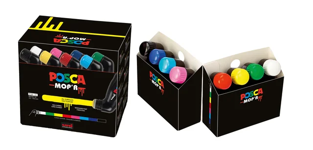 Paintmarker Uni POSCA PCM22 Mop'r assorti set à 8 stuks