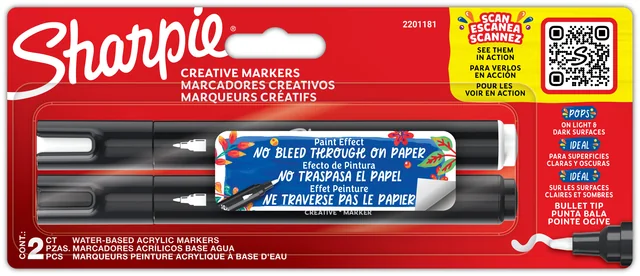 Creatieve marker Sharpie assorti 2 stuks