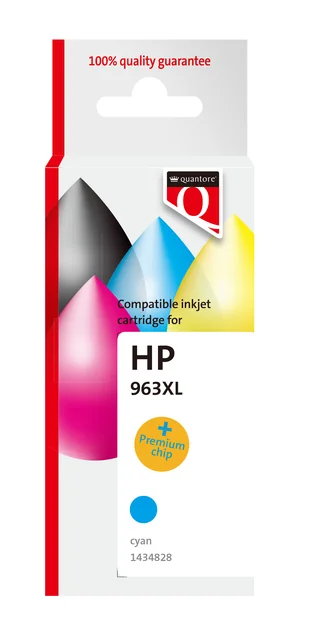 Inktcartridge Quantore alternatief tbv Hp 963XL 3JA27AE hc blauw