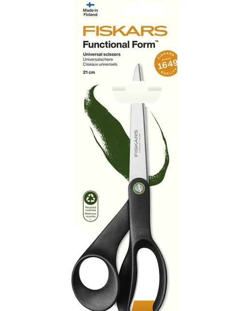 Schaar Fiskars Functional Form universeel 21cm zwart