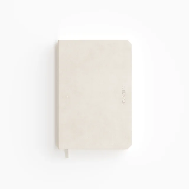 Notitieboek de KEMPEN Cotton Vanilla 110x160mm blanco 160 pag 90gr wit