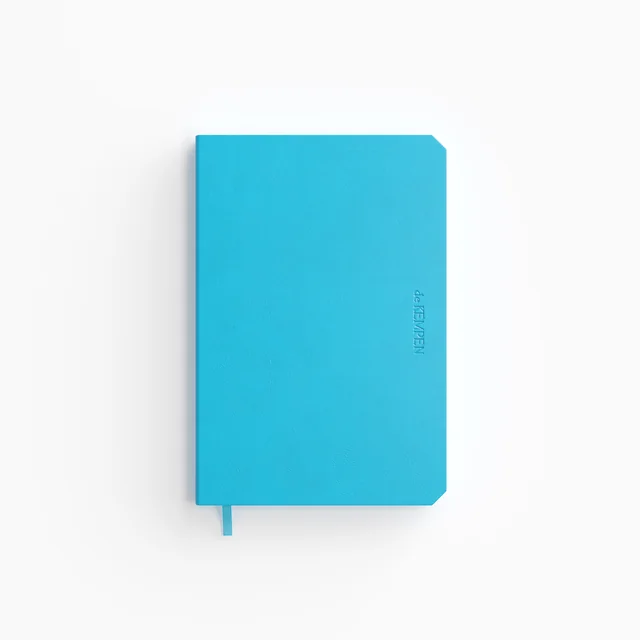 Notitieboek de KEMPEN Limitless 110x160mm blanco 160 pag 90gr felblauw