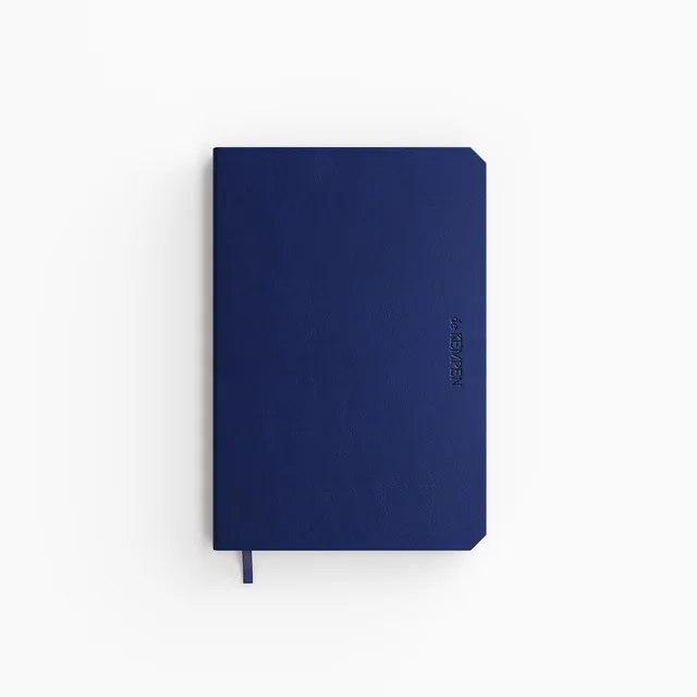 Notitieboek de KEMPEN Silence 110x160mm lijn 160 pag 90gr donkerblauw
