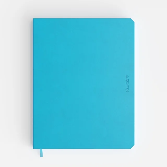 Notitieboek de KEMPEN Limitless 171x220mm lijn 192 pag 90gr felblauw