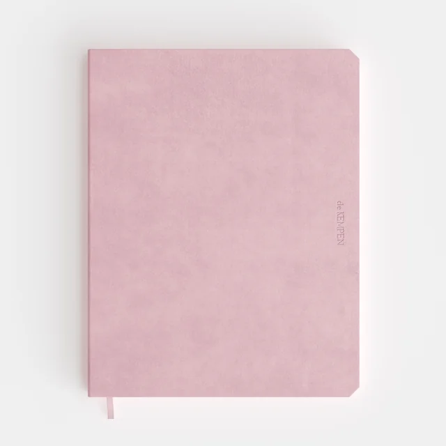 Notitieboek de KEMPEN Brut 171x220mm blanco 192 pagina's 90gr roze