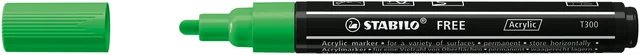 Acrylmarker STABILO  Free Acrylic T300 bladgroen