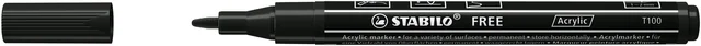 Acrylmarker STABILO  Free Acrylic T100 zwart