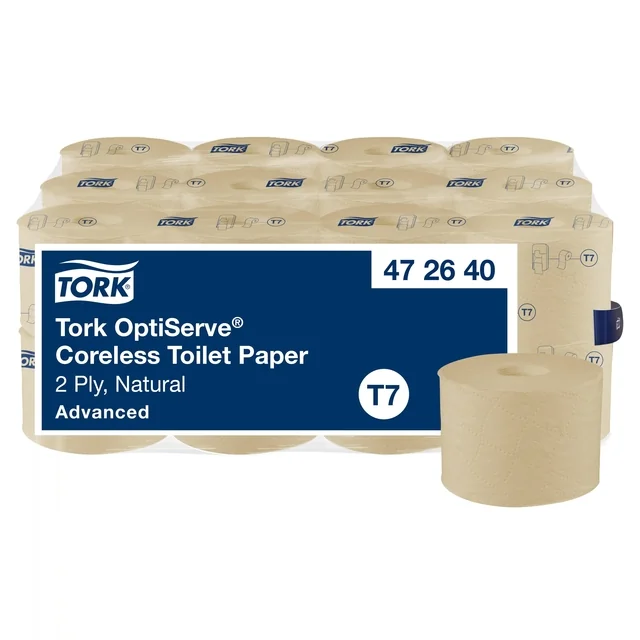 Toiletpapier Tork T7 Advanced Optiserve Coreless 2-laags 94m naturel 472640
