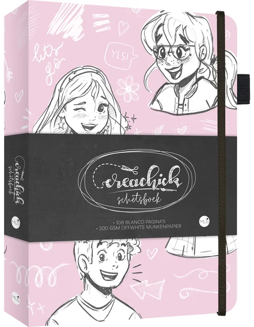 Schetsboek CreaChick  Pink