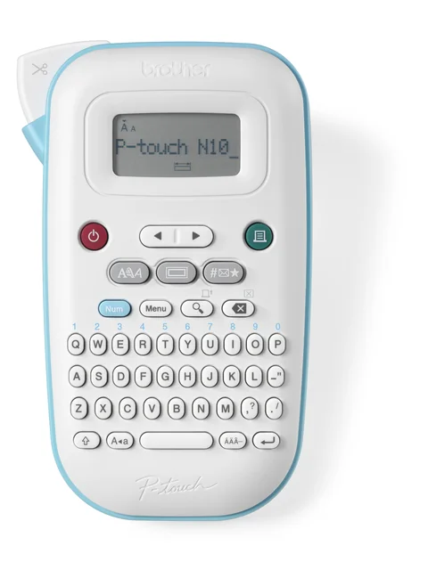 Labelprinter Brother P-touch Btag PT-N10 draagbaar qwerty 12mm wit