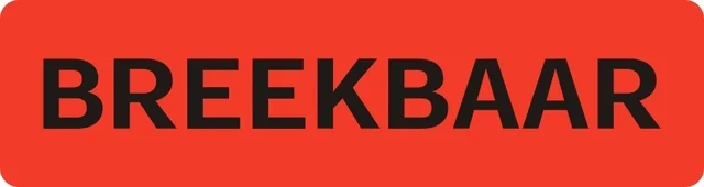 Waarschuwingsetiket IEZZY breekbaar 75mmx20mm 500 stuks
