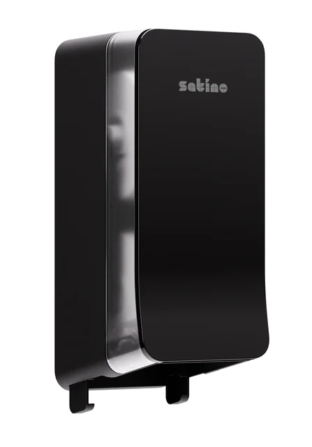 Toiletpapierdispenser Satino JT3 Hyginity systeemrol duo zwart 333423