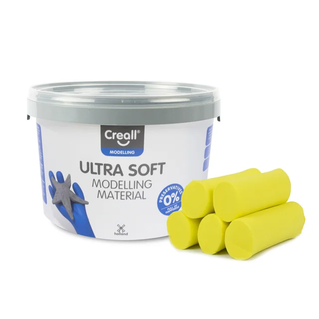 Klei Creall Play-it Ultra Soft helder geel 1100 gram