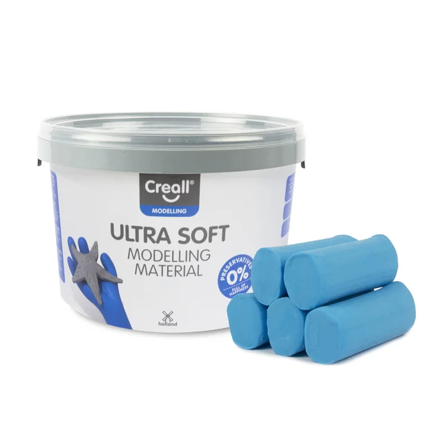 Klei Creall Play-it Ultra Soft helder blauw 1100 gram