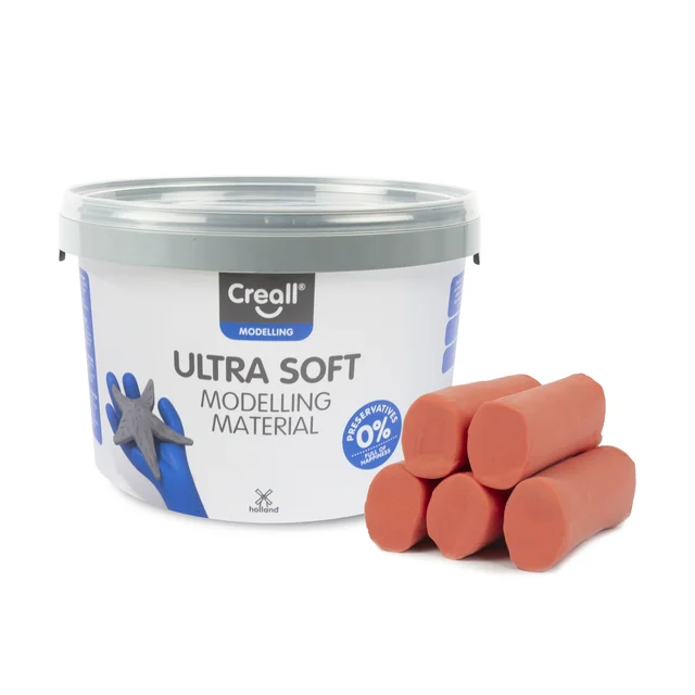 Klei Creall Play-it Ultra Soft helder rood 1100 gram