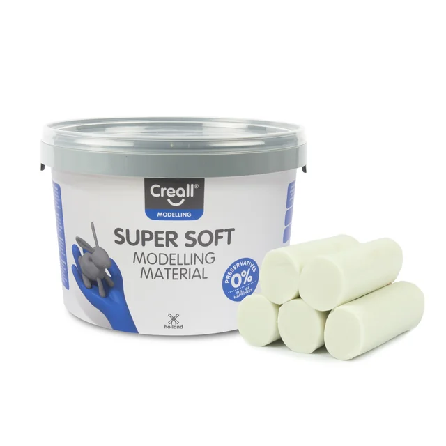 Klei Creall supersoft wit 1750gram