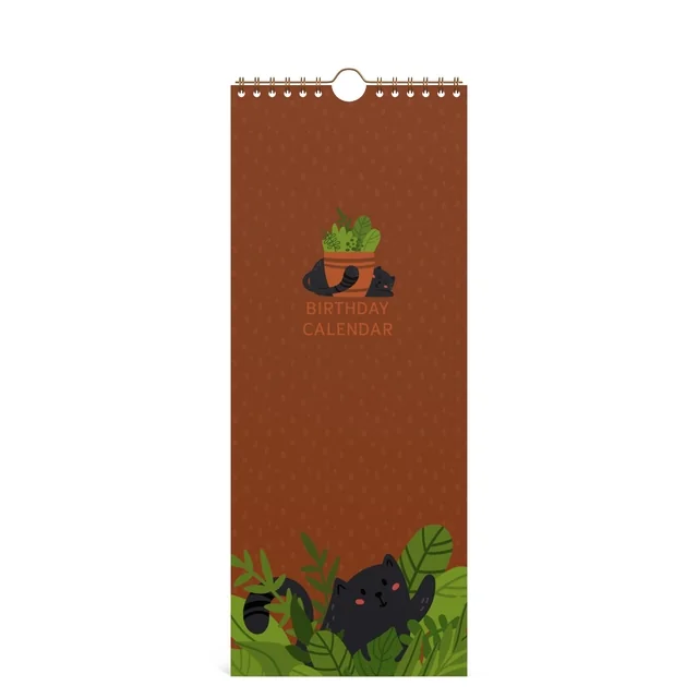 Verjaardagskalender Lannoo 130x325 Cats