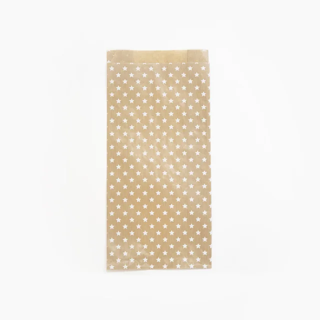 Cadeauzak Clairefontaine16x30x5cm kraft sterren 50 stuks