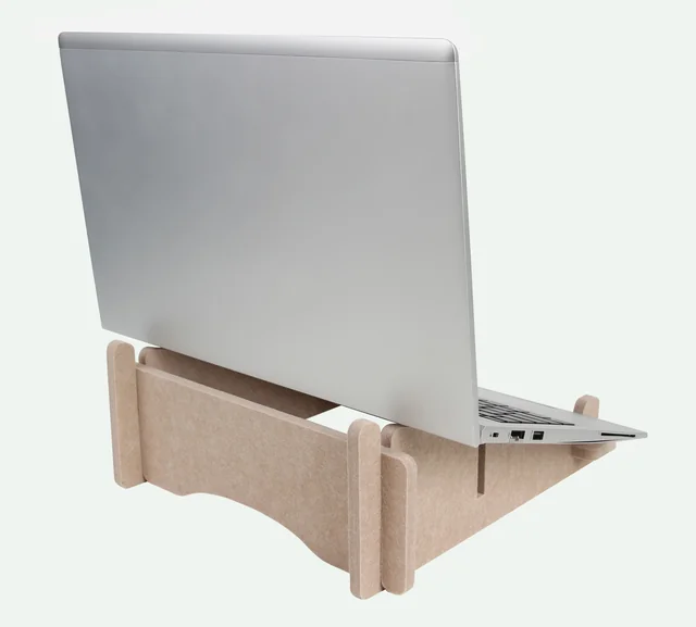 Laptopstandaard Quantore gerecycled vilt zand