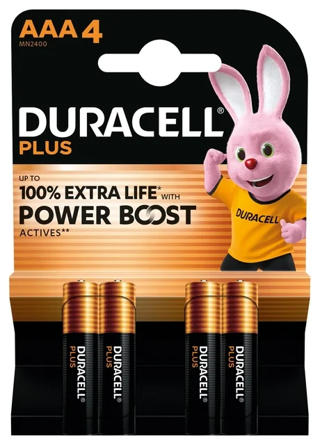 Batterij Duracell Plus Powerboost 4x AAA
