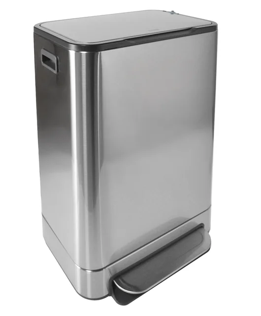 Pedaalemmer Desq 40 liter rvs zilver